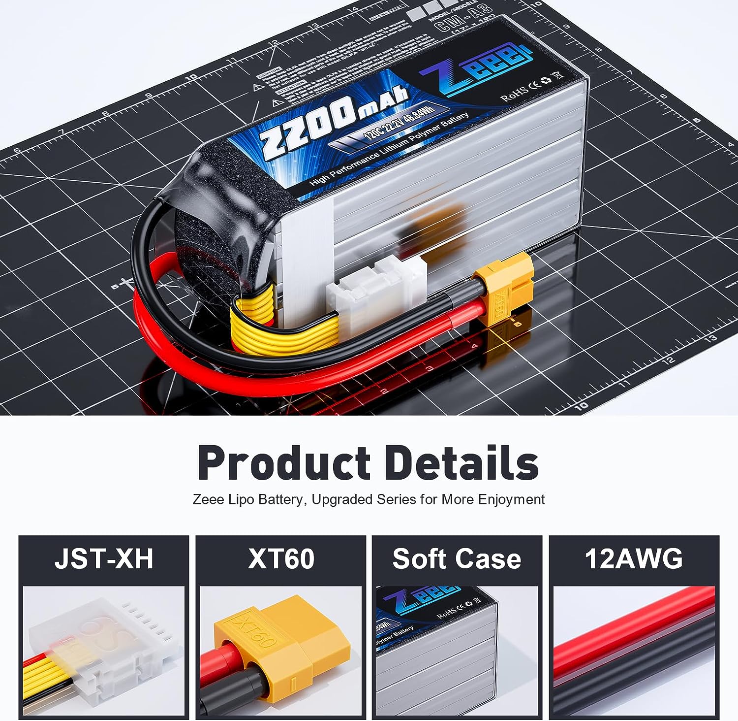 Zeee 6S 2200mAh Lipo Battery 2 - 6S Lipo Battery 22.2V 5000Mah review and price