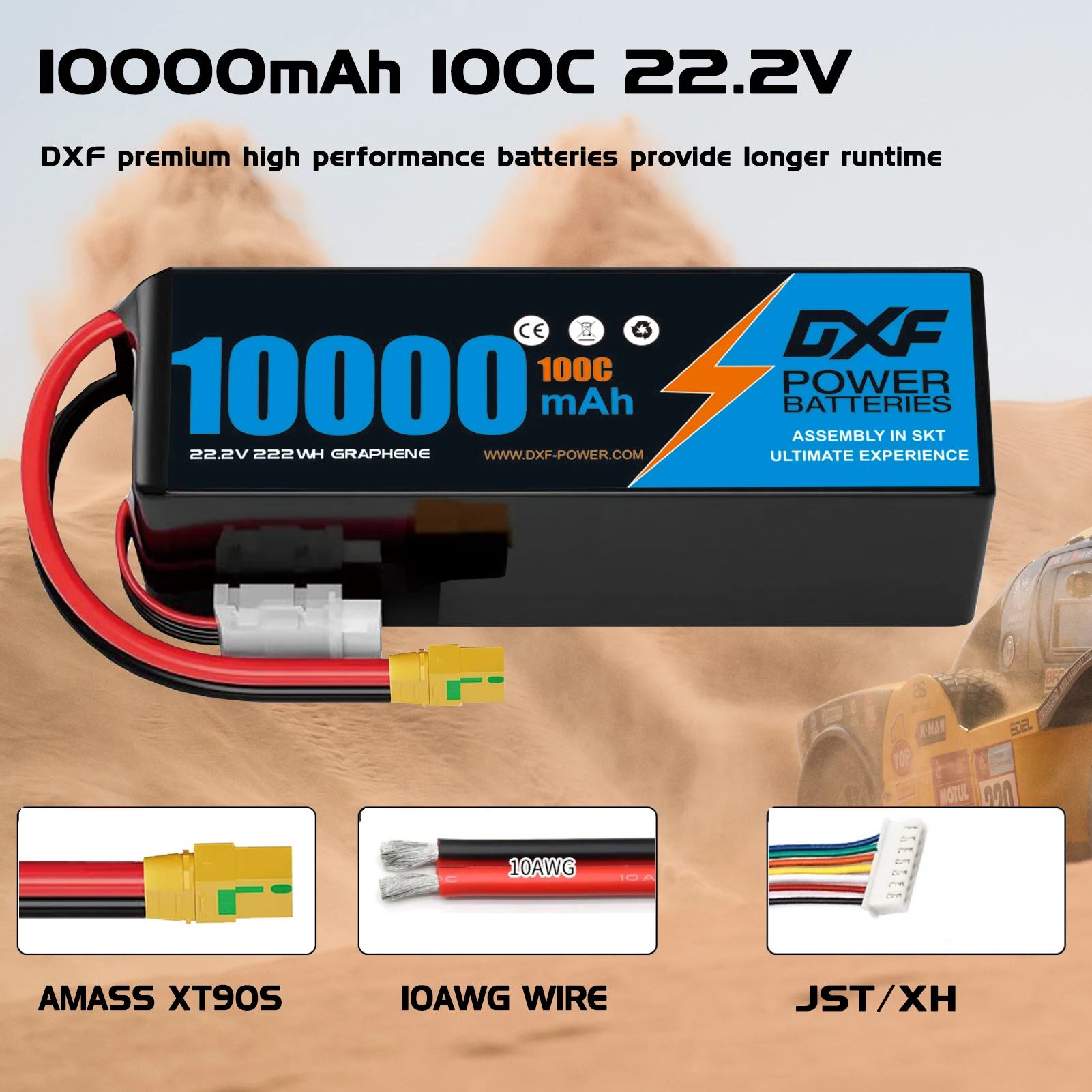 DXF 6S Lipo Battery 10000mAh 2 - 6S Lipo Battery 22.2V 5000Mah review and price
