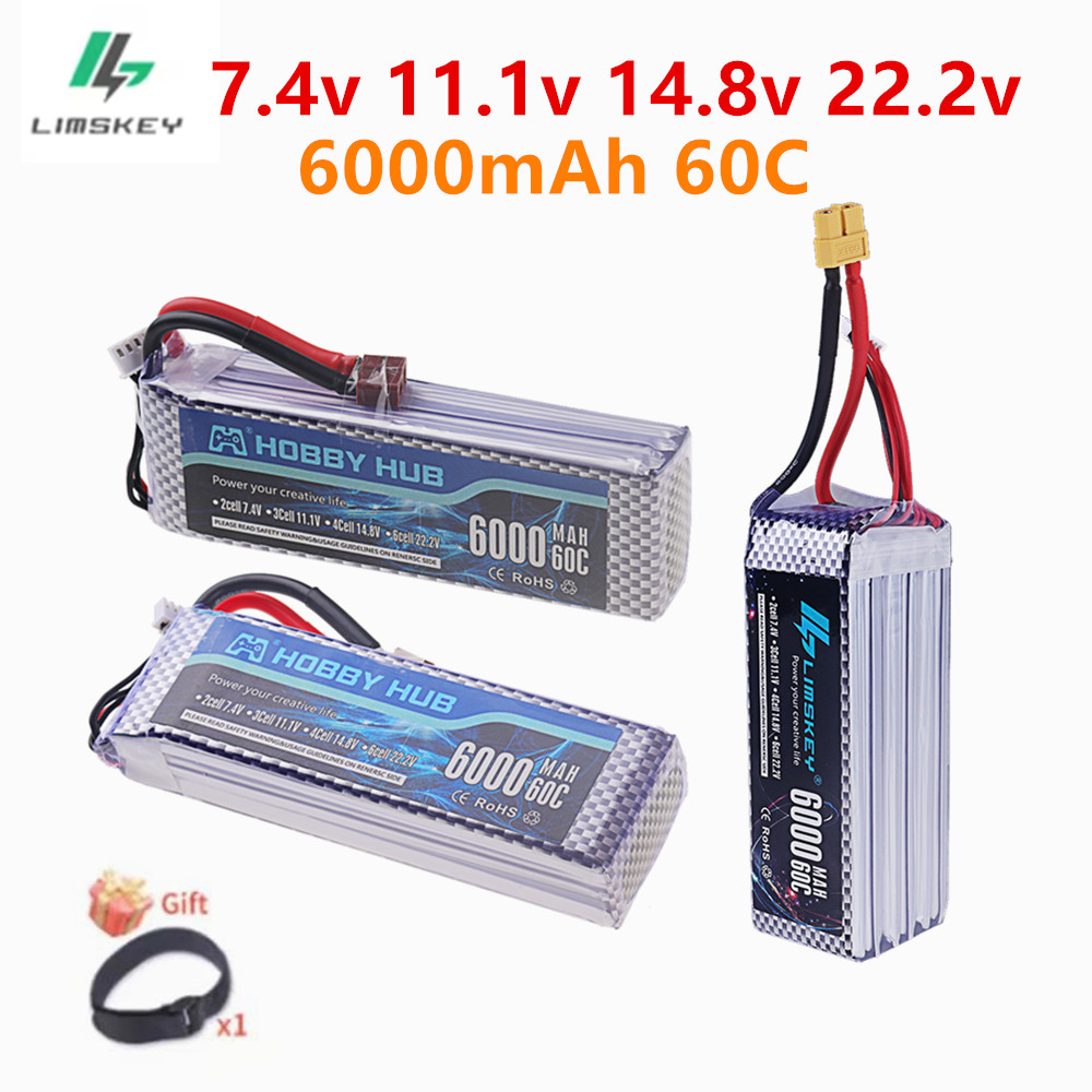 7.4V 11.1V 14.8V 22.2V 6000mAh - 4S Lipo Battery 14.8V 6000Mah review and price